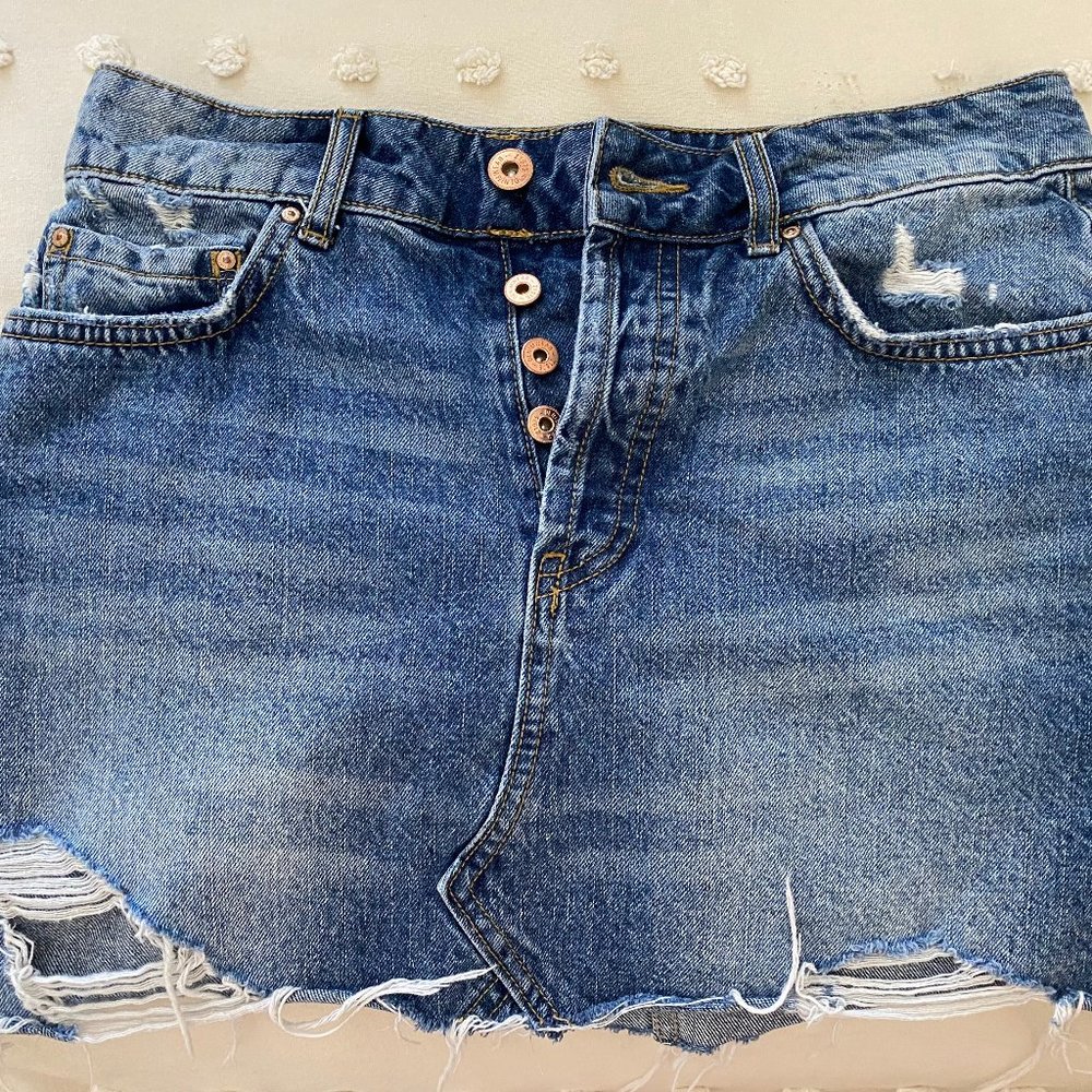 Denim Mini Skirt